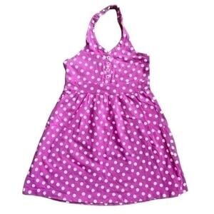 Faded Glory Halter Dress Pink Polka Dot white dots girls size 4T